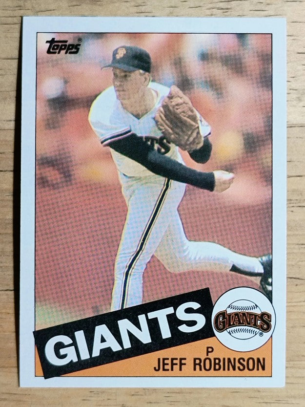 1985 Topps #592 Jeff D. Robinson