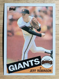 1985 Topps #592 Jeff D. Robinson