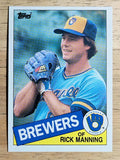 1985 Topps #603 Rick Manning