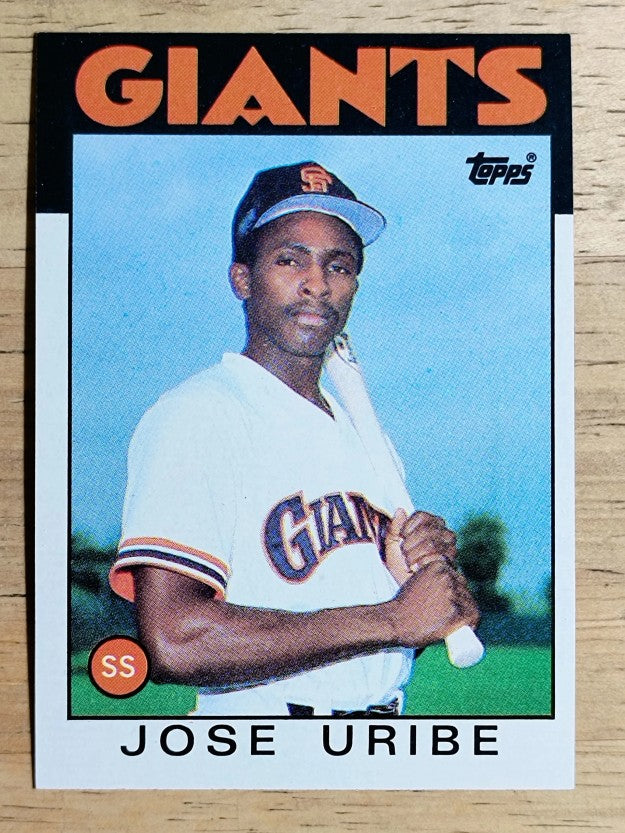 1986 Topps #12 Jose Uribe