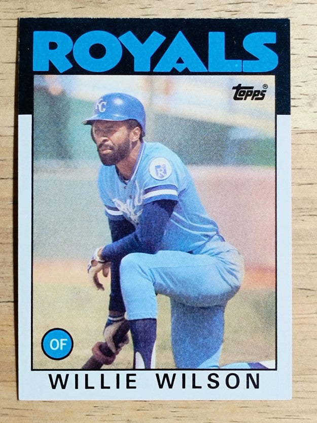 1986 Topps #25 Willie Wilson