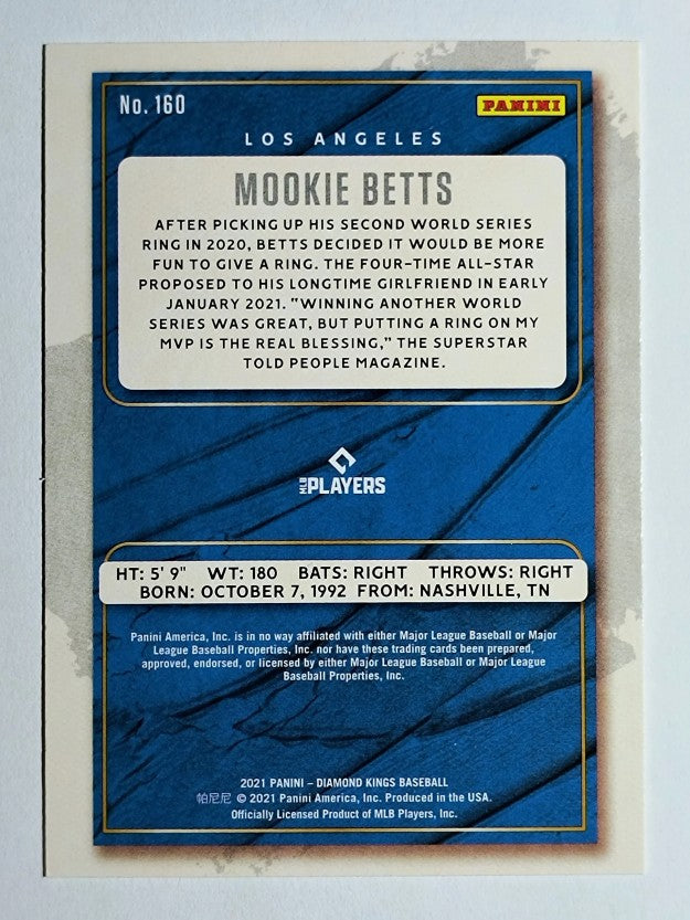 2021 Diamond Kings #160 Mookie Betts SP