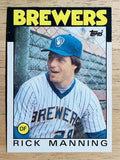1986 Topps #49 Rick Manning