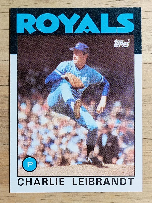 1986 Topps #77 Charlie Leibrandt