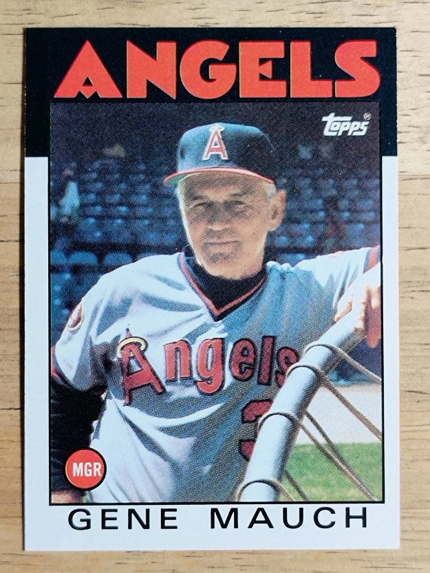 1986 Topps #81 Gene Mauch MG