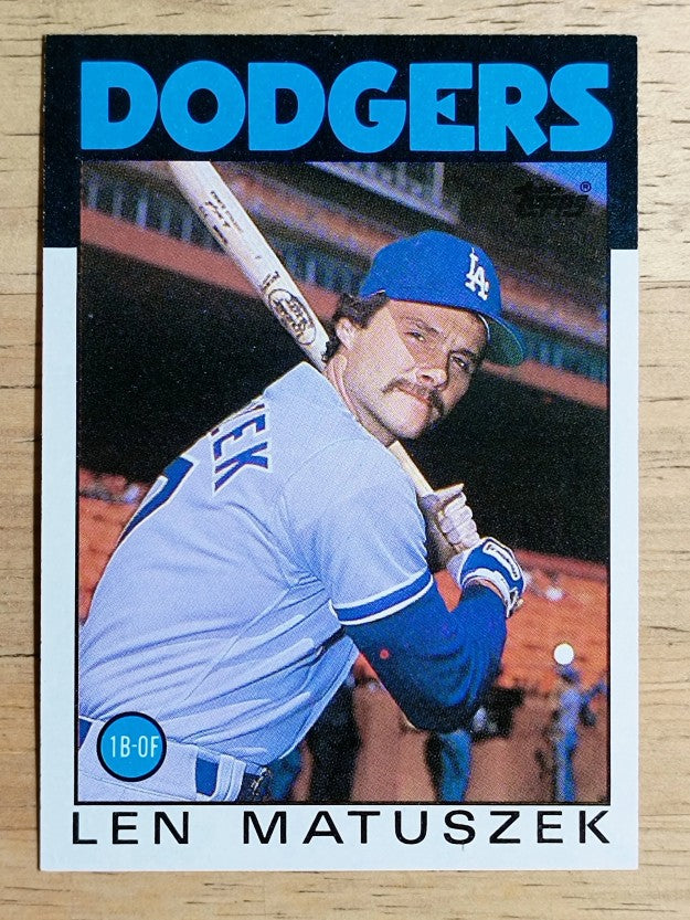 1986 Topps #109 Len Matuszek