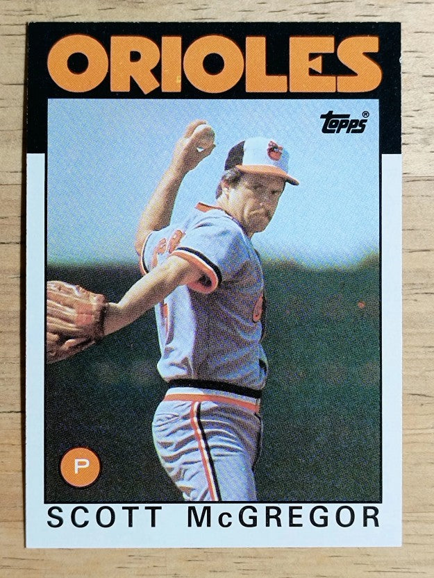 1986 Topps #110 Scott McGregor