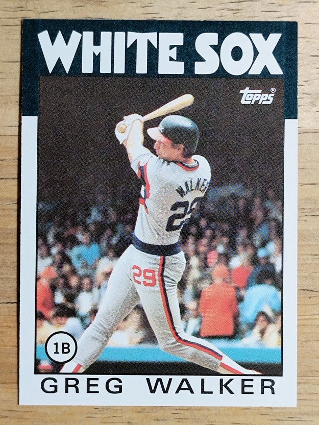 1986 Topps #123 Greg Walker