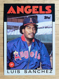 1986 Topps #124 Luis Sanchez