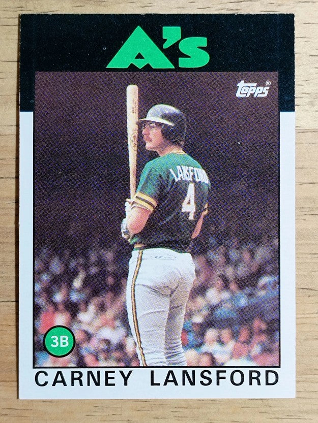 1986 Topps #134 Carney Lansford