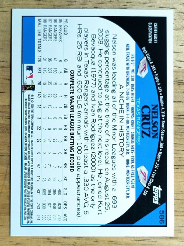 2009 Topps #586 Nelson Cruz