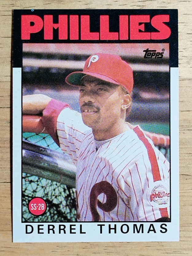 1986 Topps #158 Derrel Thomas