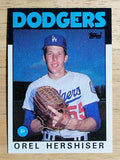 1986 Topps #159 Orel Hershiser