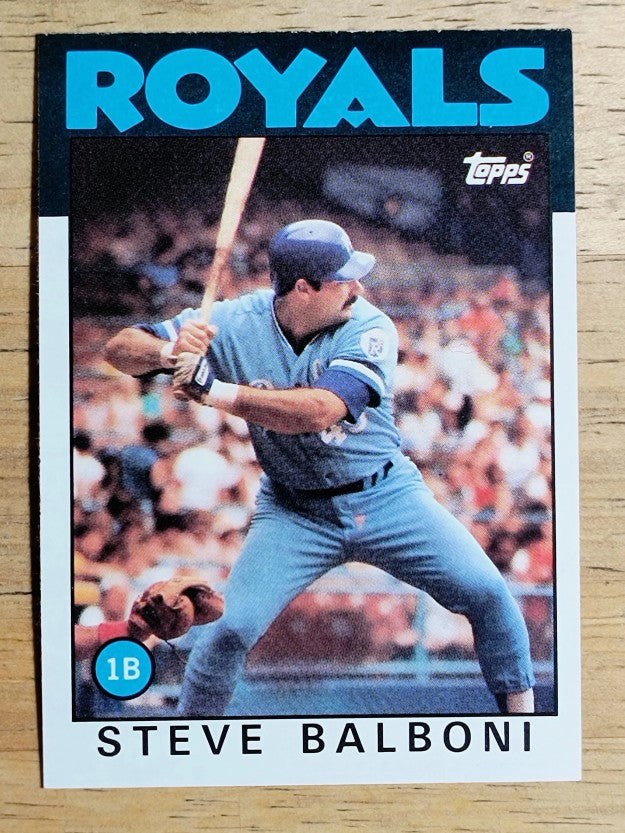 1986 Topps #164 Steve Balboni