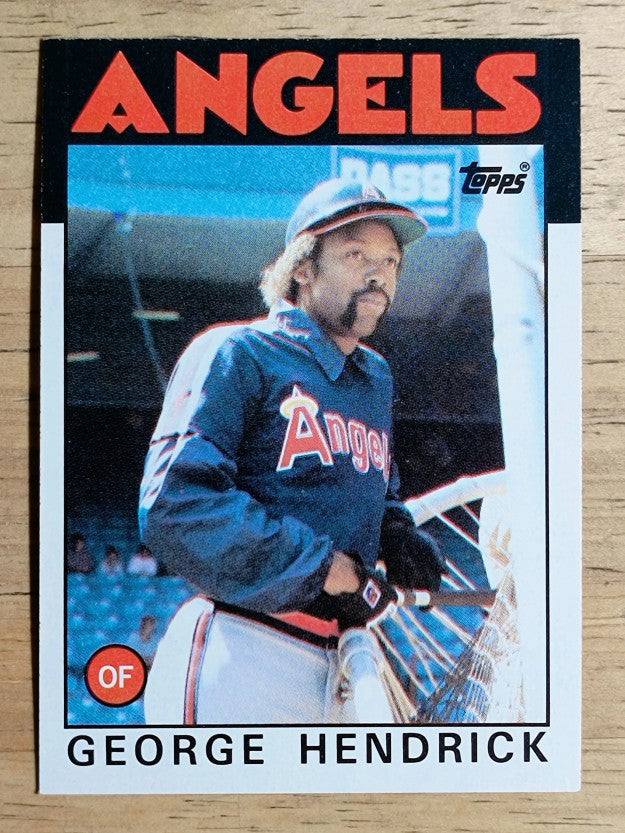 1986 Topps #190 George Hendrick