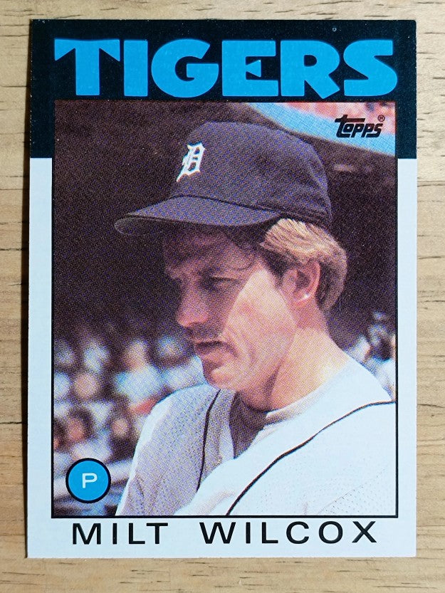 1986 Topps #192 Milt Wilcox