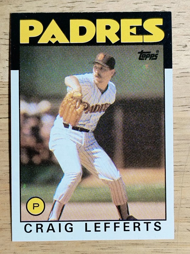 1986 Topps #244 Craig Lefferts