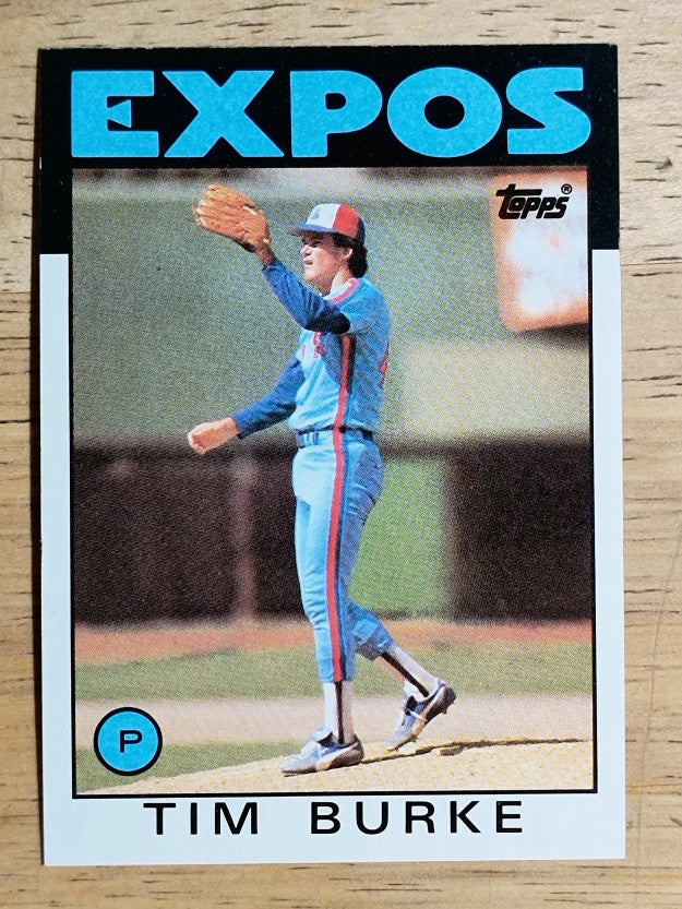 1986 Topps #258 Tim Burke