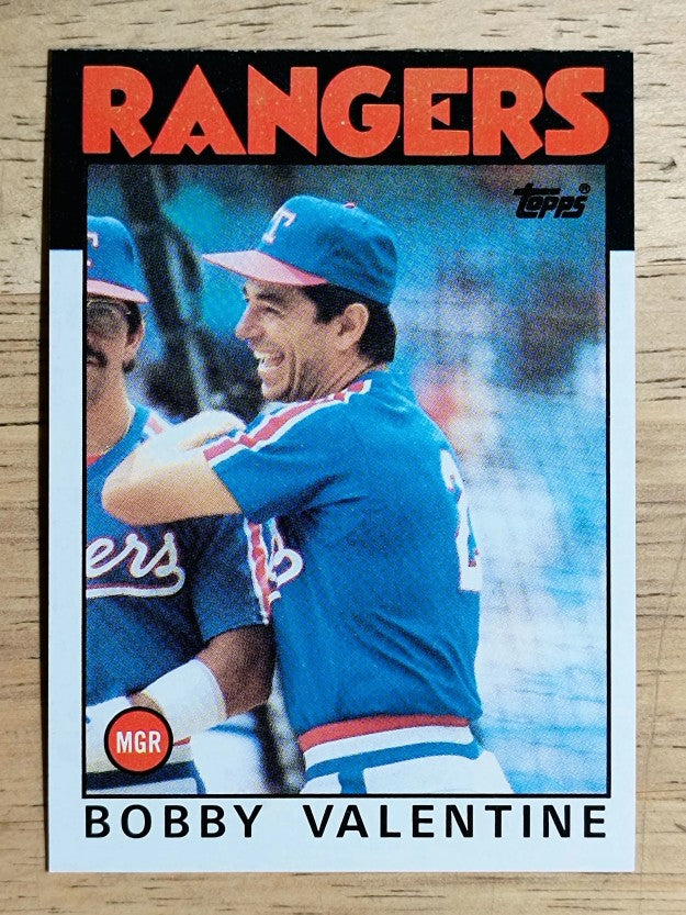 1986 Topps #261 Bobby Valentine MG