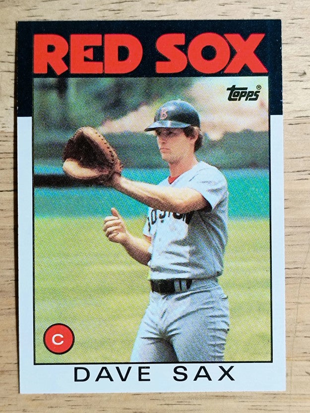 1986 Topps #307 Dave Sax