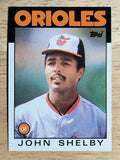 1986 Topps #309 John Shelby