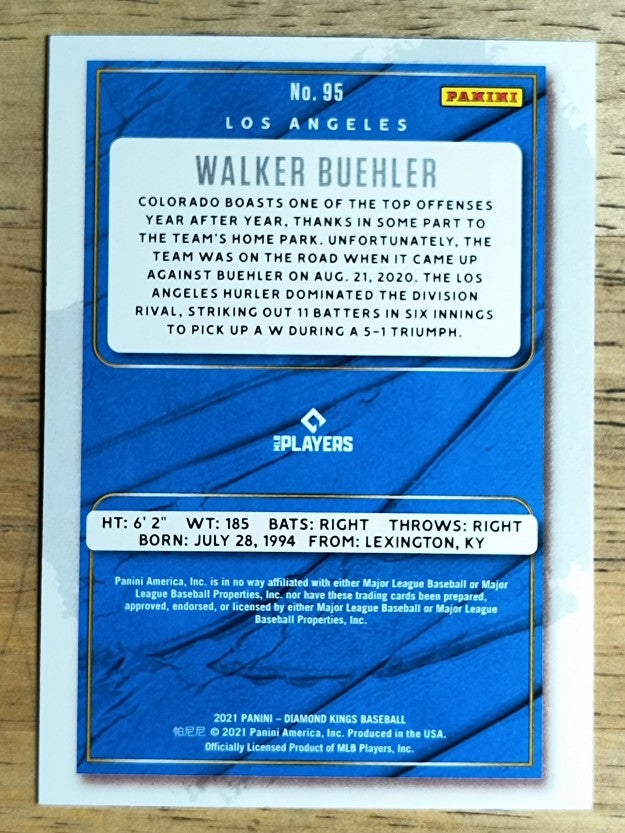 2021 Diamond Kings #95 Walker Buehler