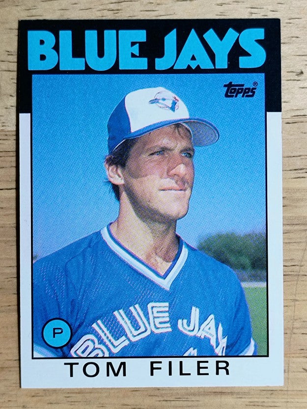 1986 Topps #312 Tom Filer
