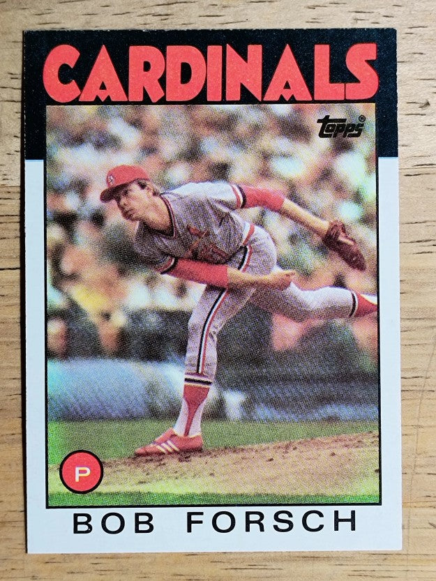 1986 Topps #322 Bob Forsch