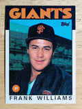 1986 Topps #341 Frank Williams