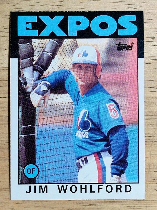 1986 Topps #344 Jim Wohlford