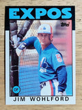 1986 Topps #344 Jim Wohlford