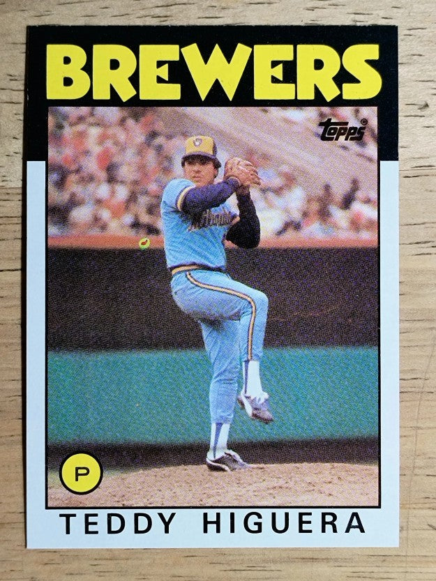 1986 Topps #347 Teddy Higuera RC