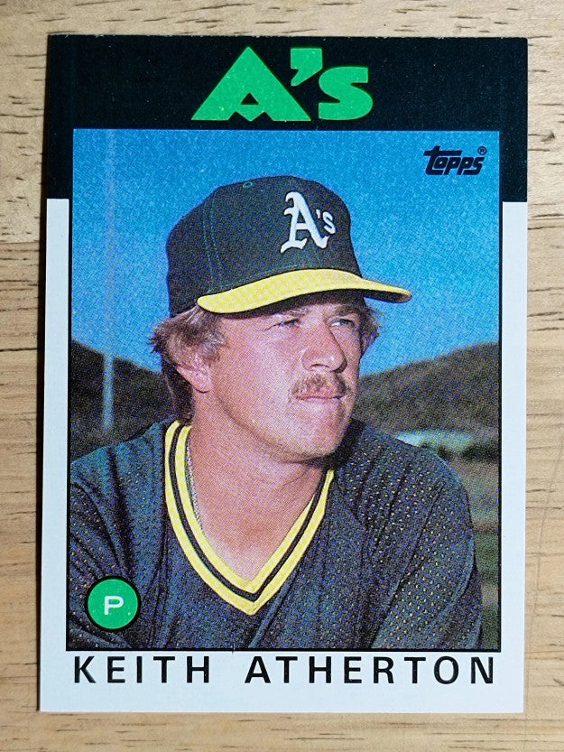 1986 Topps #353 Keith Atherton