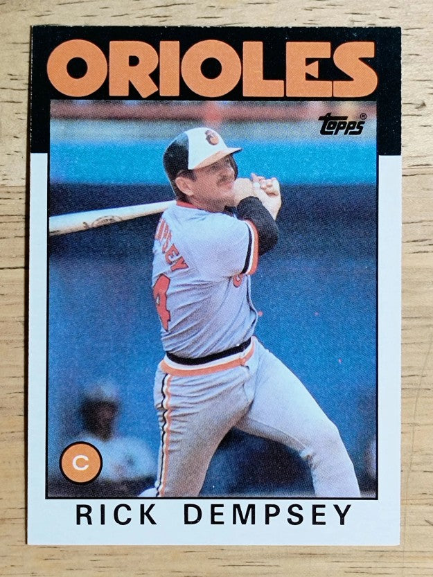 1986 Topps #358 Rick Dempsey