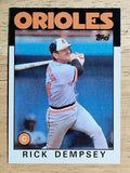 1986 Topps #358 Rick Dempsey