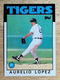 1986 Topps #367 Aurelio Lopez