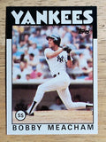 1986 Topps #379 Bobby Meacham