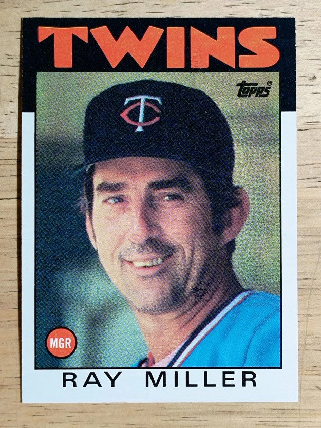 1986 Topps #381 Ray Miller MG
