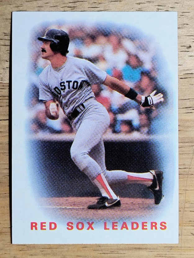 1986 Topps #396 Red Sox Leaders/Dwight Evans