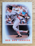 1986 Topps #396 Red Sox Leaders/Dwight Evans