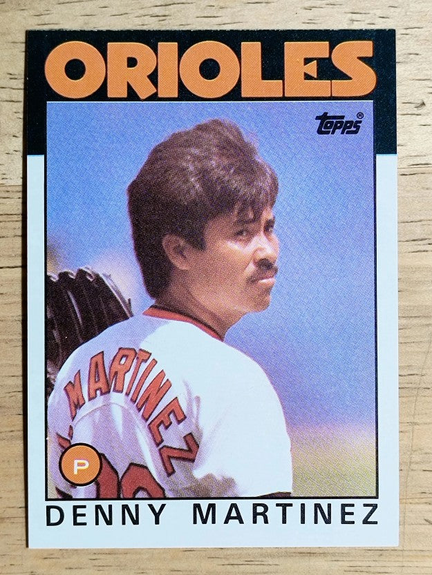 1986 Topps #416 Dennis Martinez