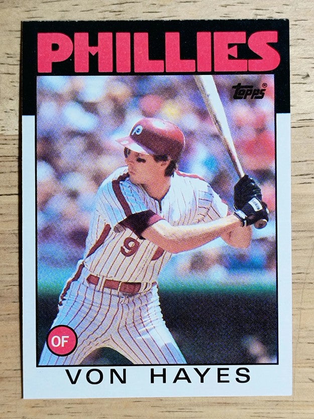 1986 Topps #420 Von Hayes