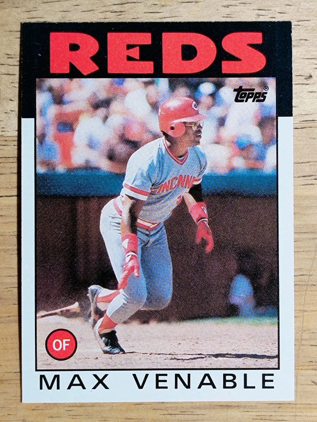 1986 Topps #428 Max Venable