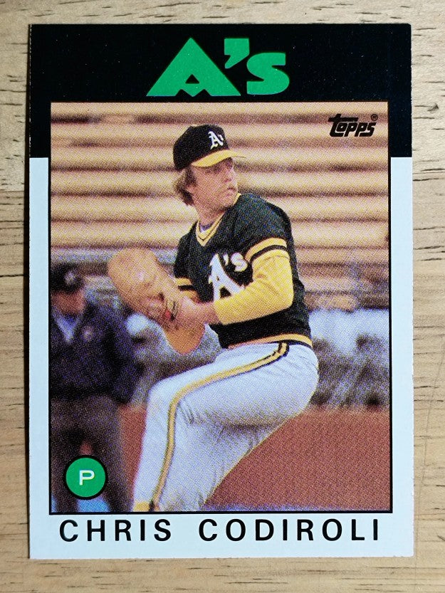 1986 Topps #433 Chris Codiroli
