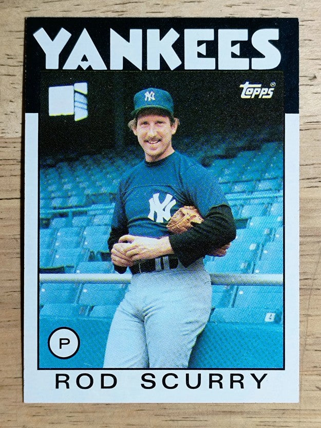 1986 Topps #449 Rod Scurry