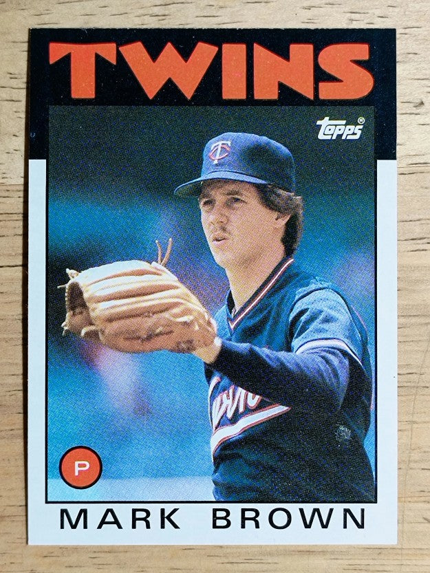 1986 Topps #451 Mark Brown