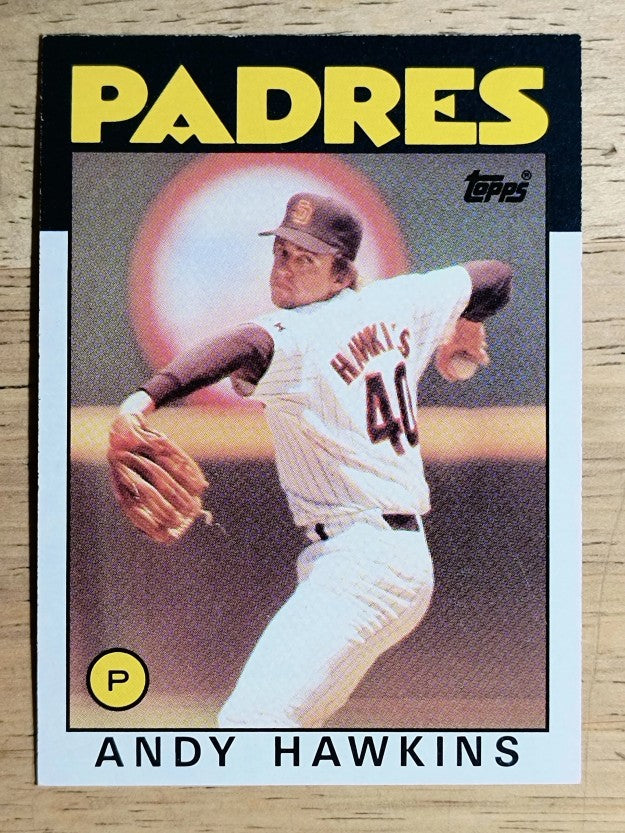 1986 Topps #478 Andy Hawkins