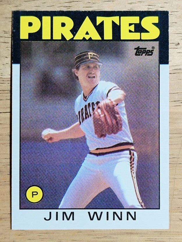1986 Topps #489 Jim Winn