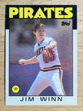 1986 Topps #489 Jim Winn