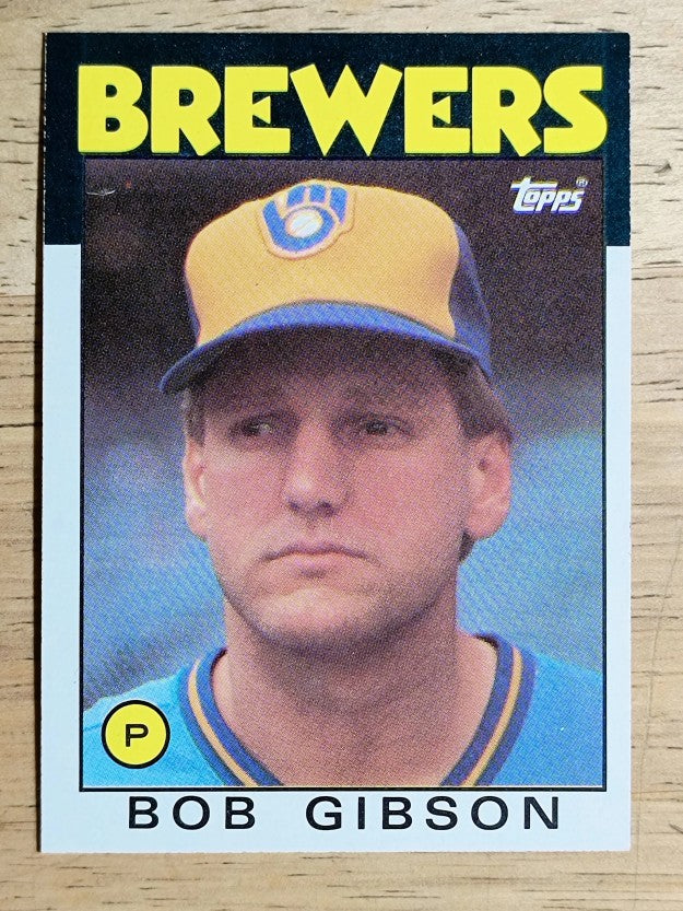 1986 Topps #499 Bob L. Gibson